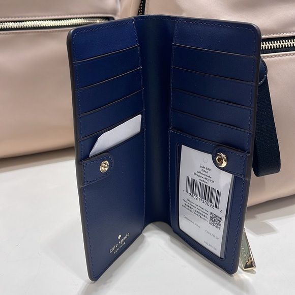 Kate Spade Madison Large Slim Bifold Wallet
Blue Glow 
NWT - Picture 10 of 16